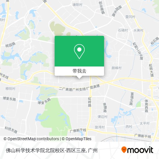 佛山科学技术学院北院校区-西区三座地图