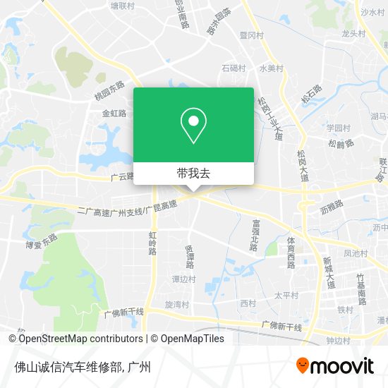 佛山诚信汽车维修部地图