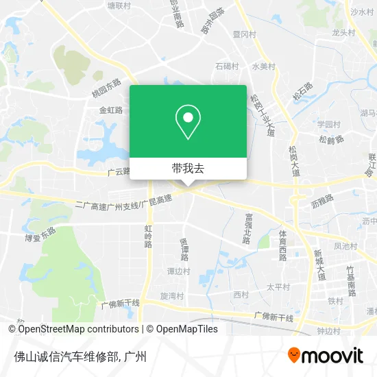 佛山诚信汽车维修部地图
