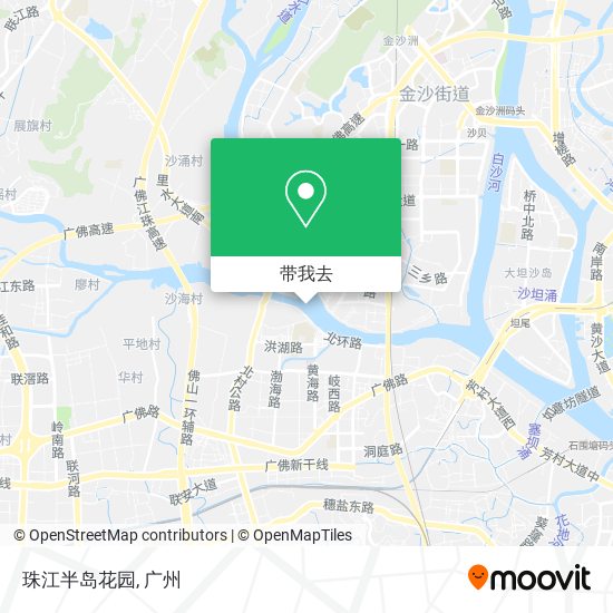珠江半岛花园地图