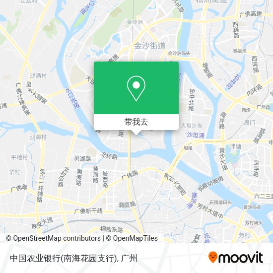 中国农业银行(南海花园支行)地图