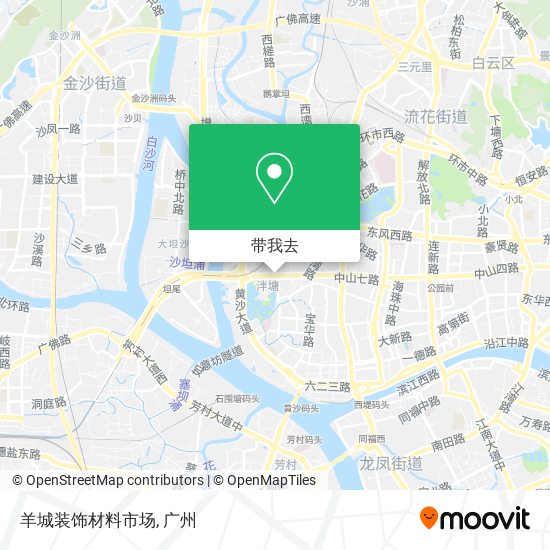 羊城装饰材料市场地图