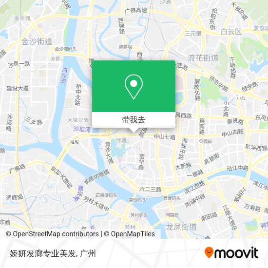 娇妍发廊专业美发地图