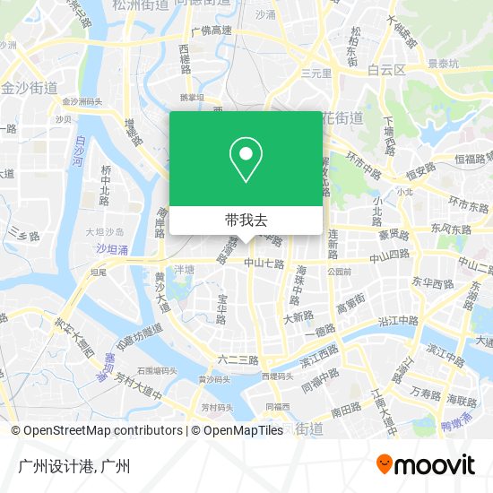 广州设计港地图