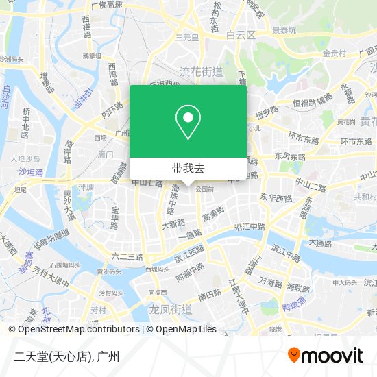 二天堂(天心店)地图