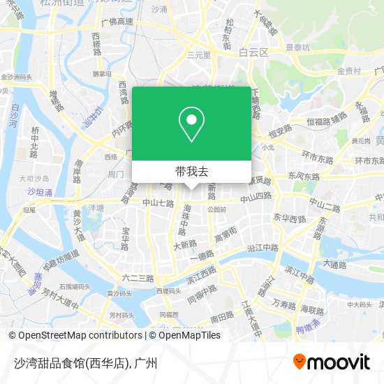 沙湾甜品食馆(西华店)地图
