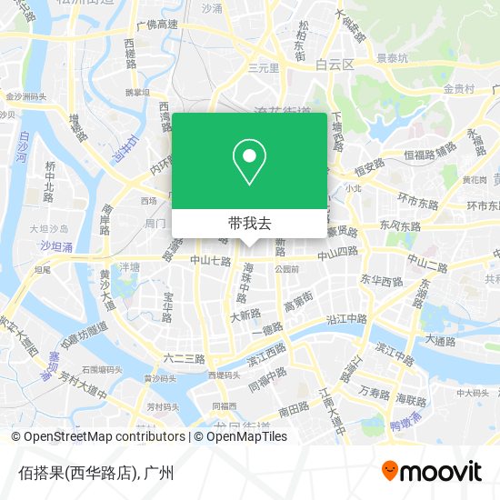 佰搭果(西华路店)地图