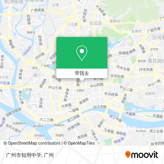 广州市知用中学地图