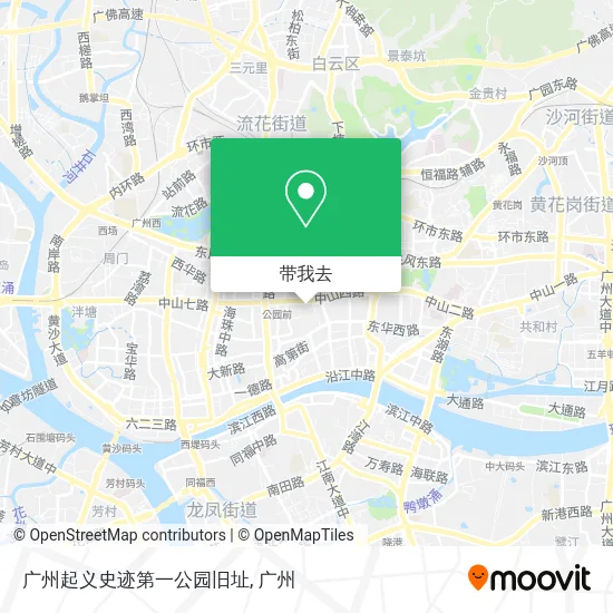 广州起义史迹第一公园旧址地图