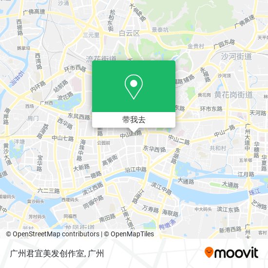 广州君宜美发创作室地图