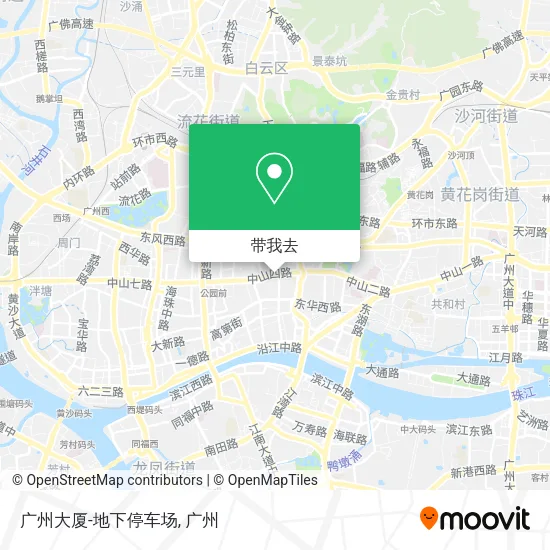 广州大厦-地下停车场地图