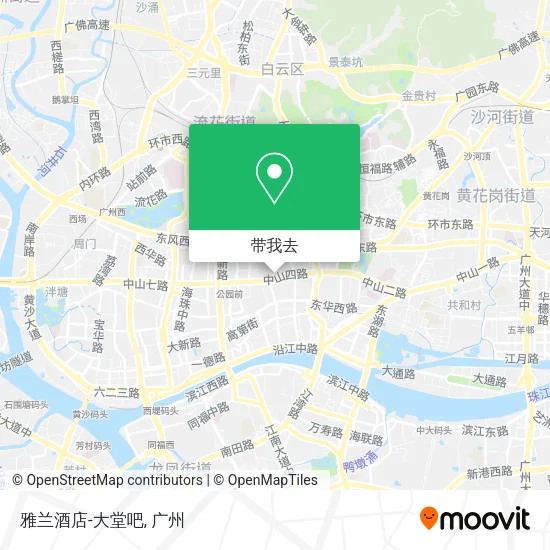 雅兰酒店-大堂吧地图