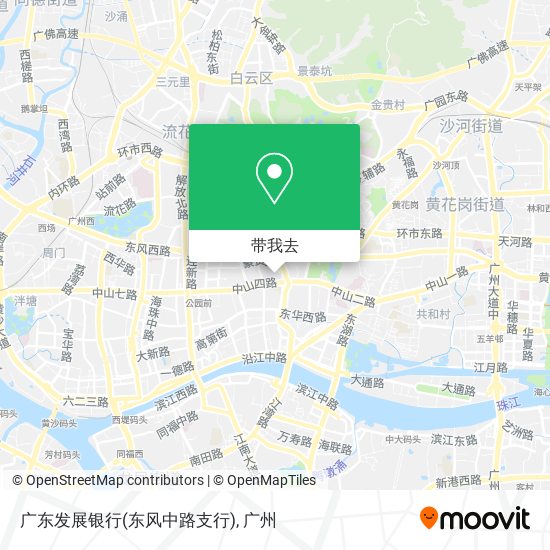 广东发展银行(东风中路支行)地图