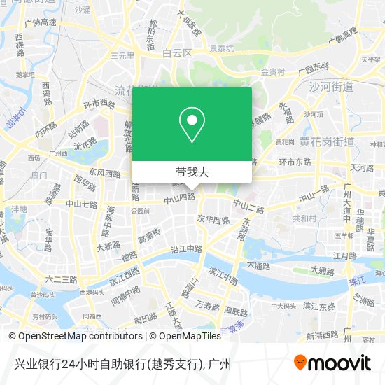 兴业银行24小时自助银行(越秀支行)地图