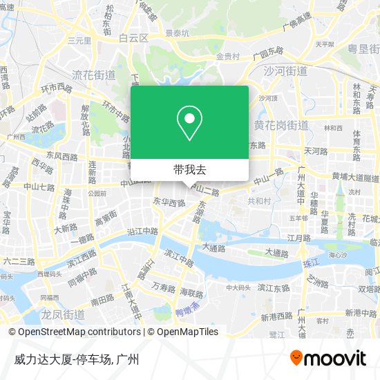 威力达大厦-停车场地图