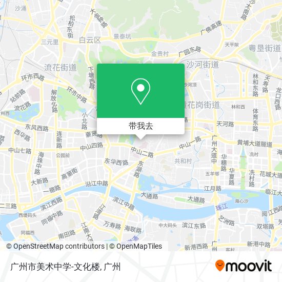 广州市美术中学-文化楼地图