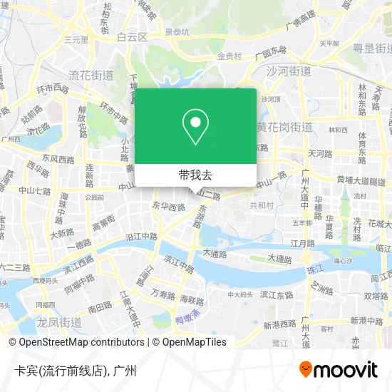 卡宾(流行前线店)地图