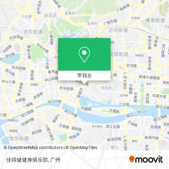 佳得健健身俱乐部地图