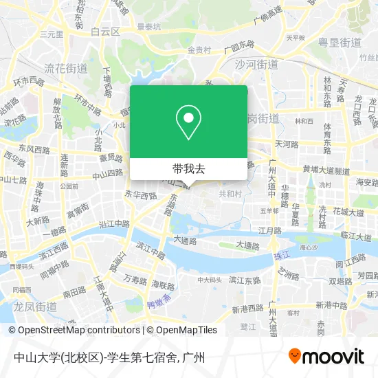中山大学(北校区)-学生第七宿舍地图