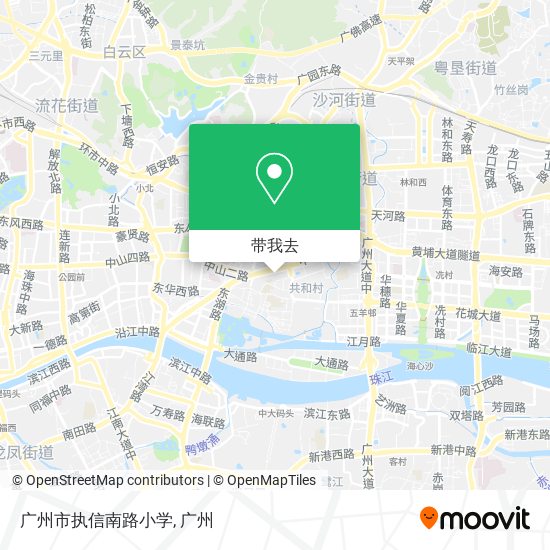 广州市执信南路小学地图