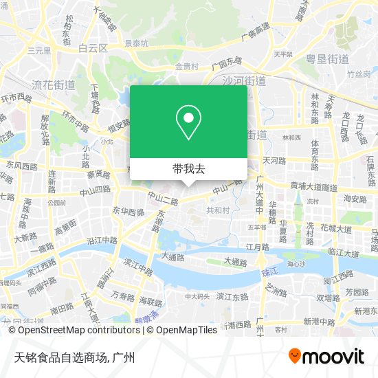 天铭食品自选商场地图