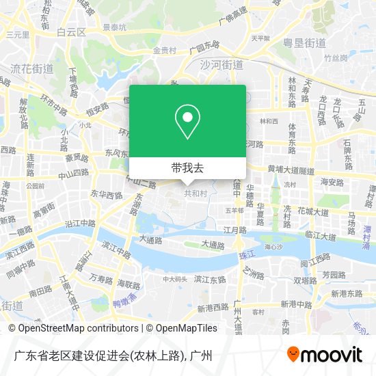 广东省老区建设促进会(农林上路)地图