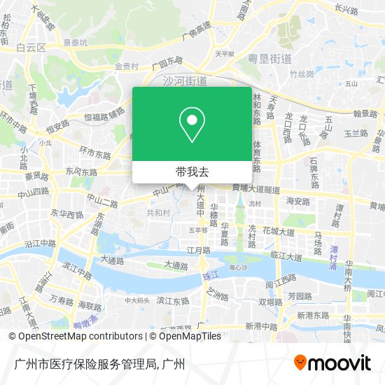 广州市医疗保险服务管理局地图