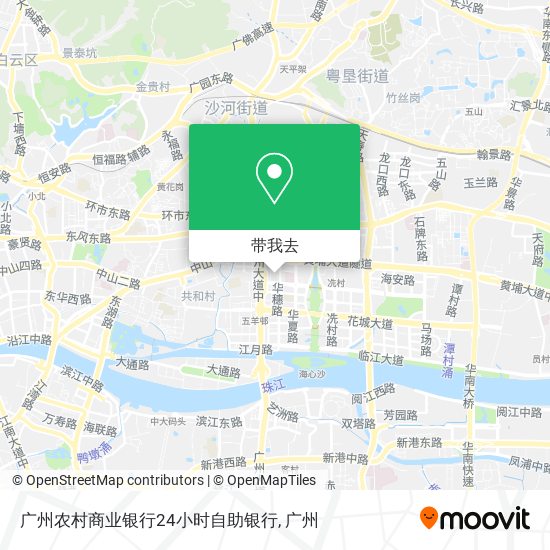 广州农村商业银行24小时自助银行地图