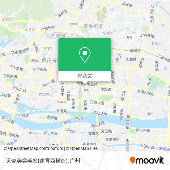 天懿美容美发(体育西横街)地图