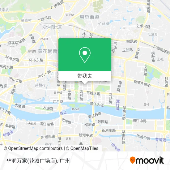 华润万家(花城广场店)地图
