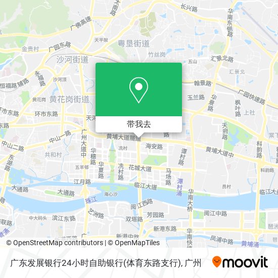 广东发展银行24小时自助银行(体育东路支行)地图