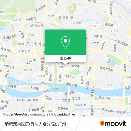 瑞鹏宠物医院(黄埔大道分院)地图