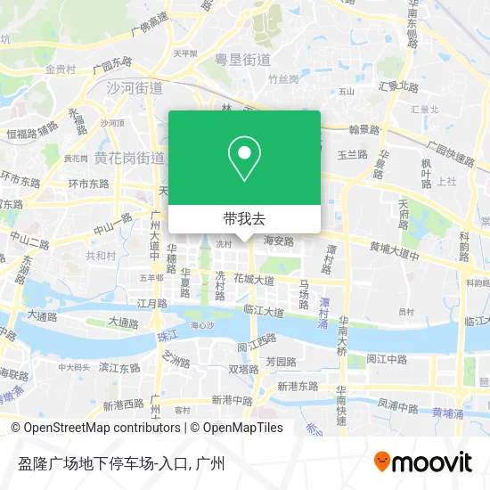 盈隆广场地下停车场-入口地图