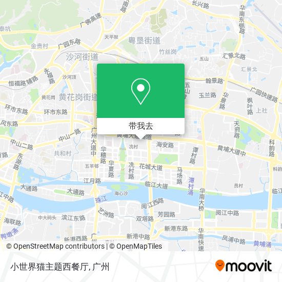 小世界猫主题西餐厅地图