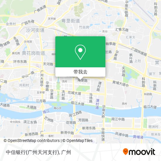 中信银行(广州天河支行)地图