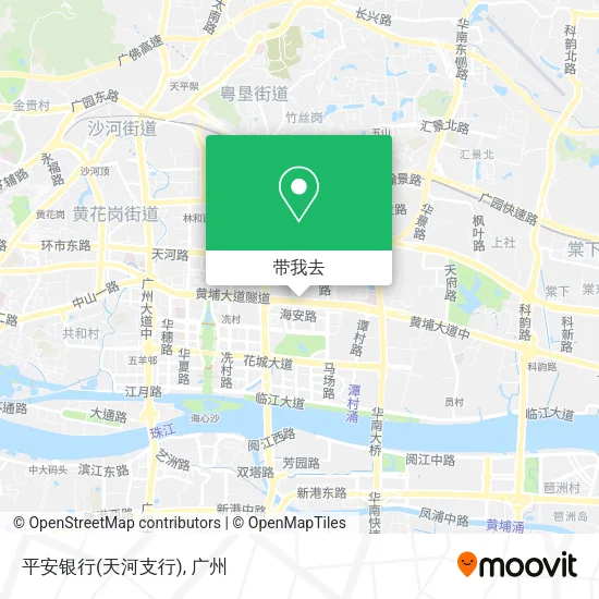 平安银行(天河支行)地图