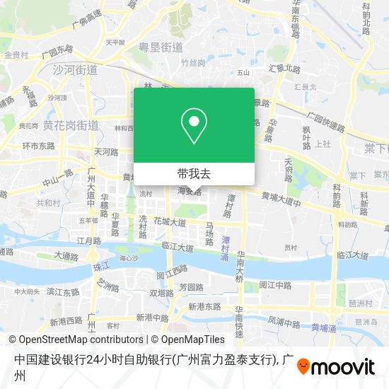 中国建设银行24小时自助银行(广州富力盈泰支行)地图