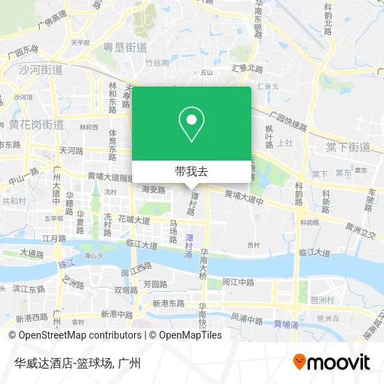 华威达酒店-篮球场地图