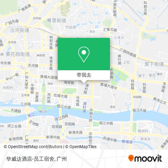 华威达酒店-员工宿舍地图