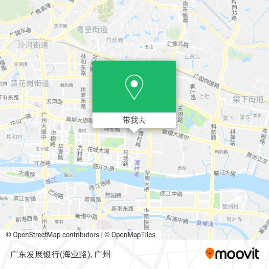 广东发展银行(海业路)地图
