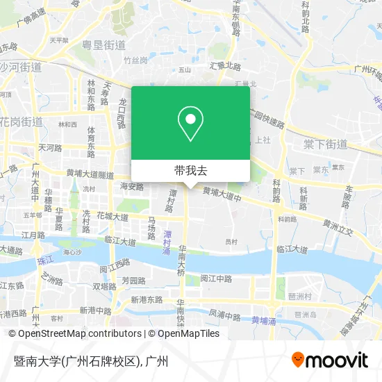 暨南大学(广州石牌校区)地图
