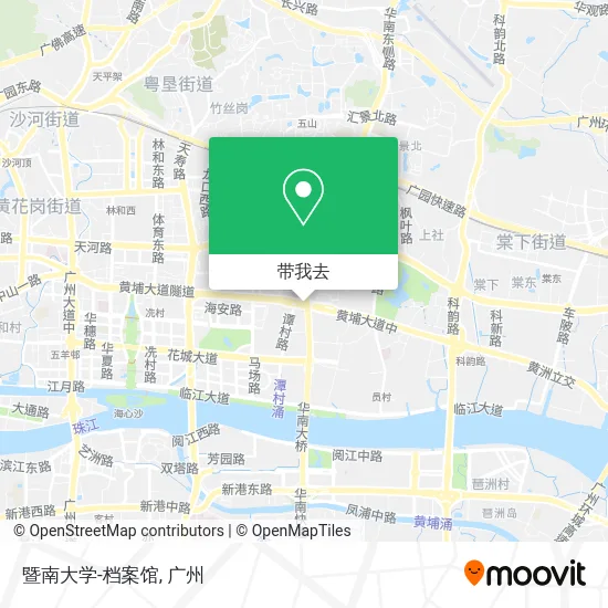 暨南大学-档案馆地图