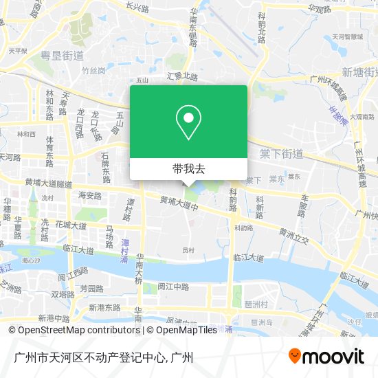 广州市天河区不动产登记中心地图