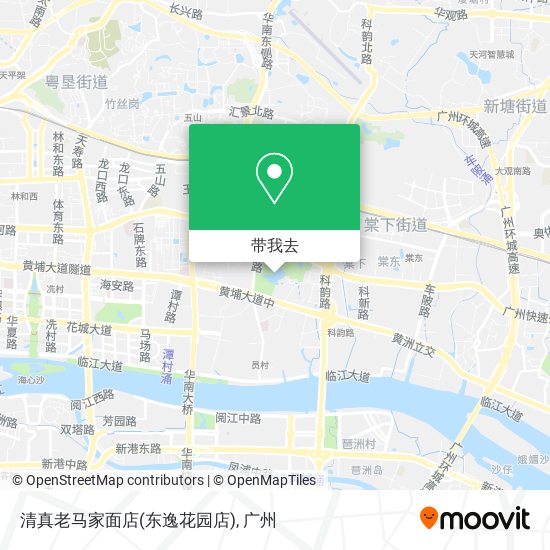 清真老马家面店(东逸花园店)地图