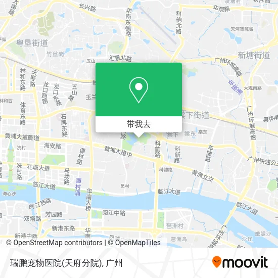 瑞鹏宠物医院(天府分院)地图