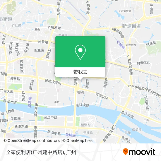 全家便利店(广州建中路店)地图