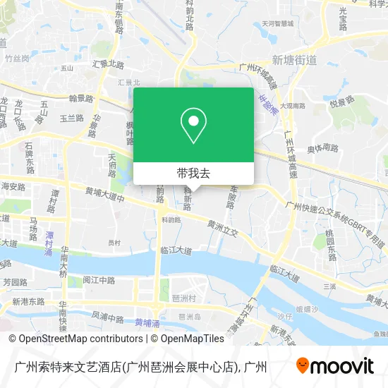 广州索特来文艺酒店(广州琶洲会展中心店)地图