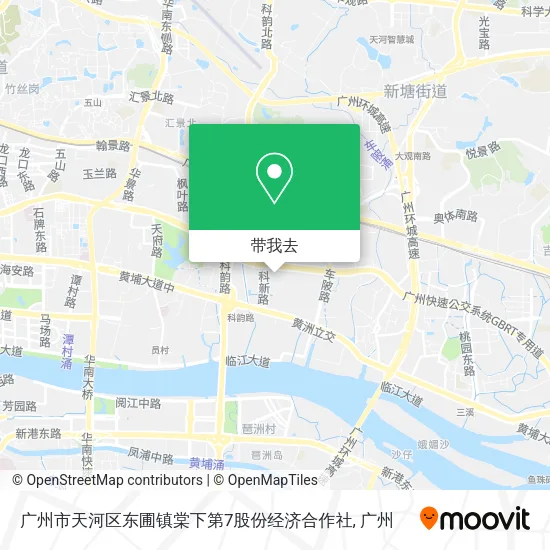 广州市天河区东圃镇棠下第7股份经济合作社地图