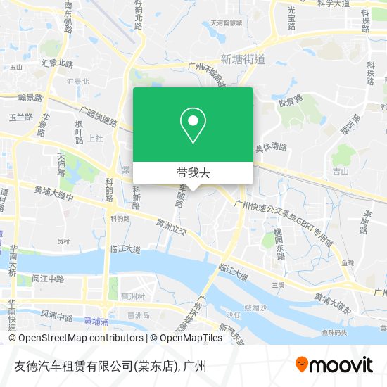 友德汽车租赁有限公司(棠东店)地图