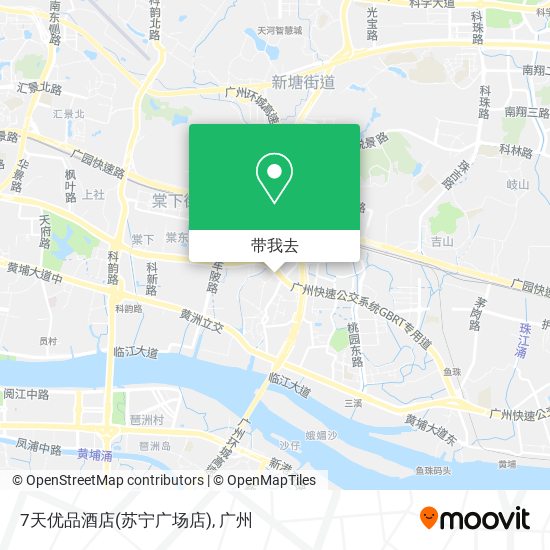 7天优品酒店(苏宁广场店)地图